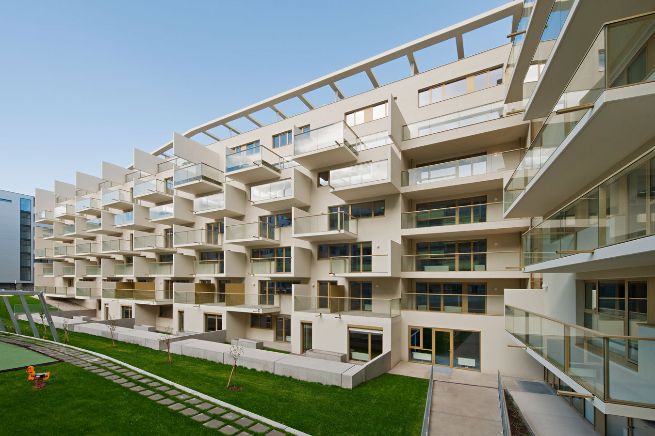 Housing space. Multi-storey residential Complex. Вен Хаус. Террасного жилища в Схевенингене. Multi-storey House Project.